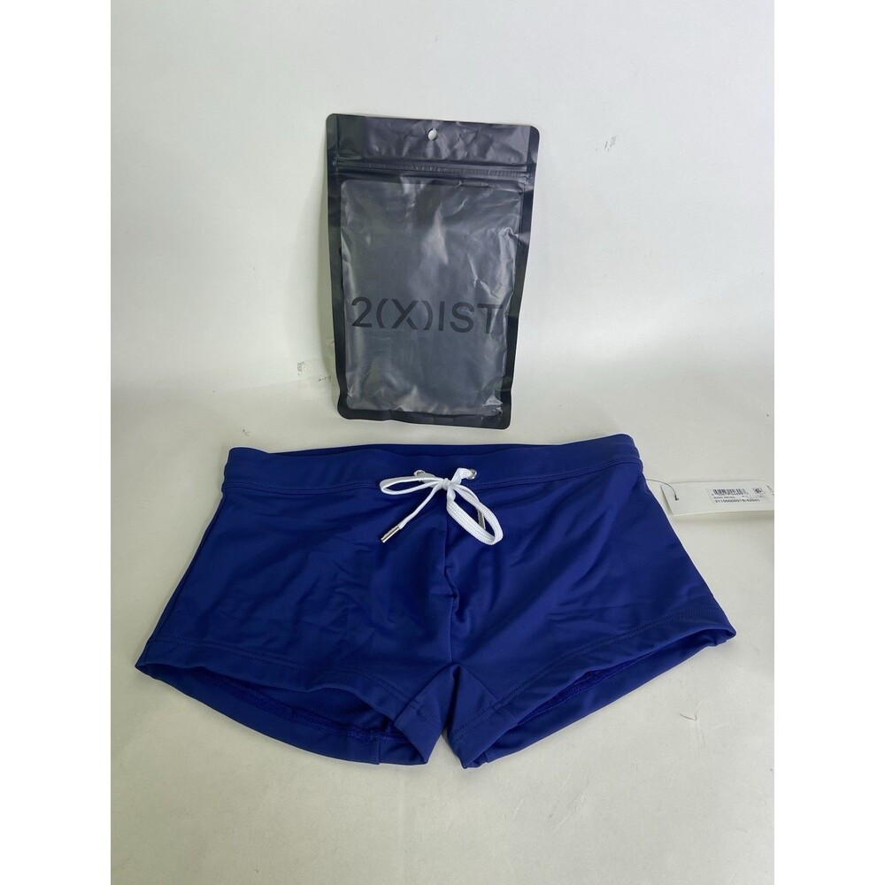 2XIST Essentials Cabo Swim Trunks Swimwear Bottoms Sodalite Blue Mens Size S